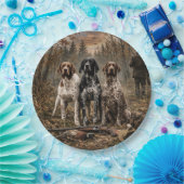 Duitse Staande Hond Papieren Bordje (Feest)