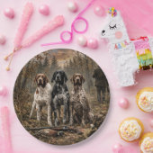 Duitse Staande Hond Papieren Bordje (Feest)