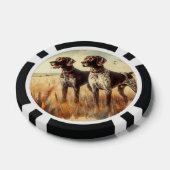 Duitse Staande Hond Poker Chips (Enkel)