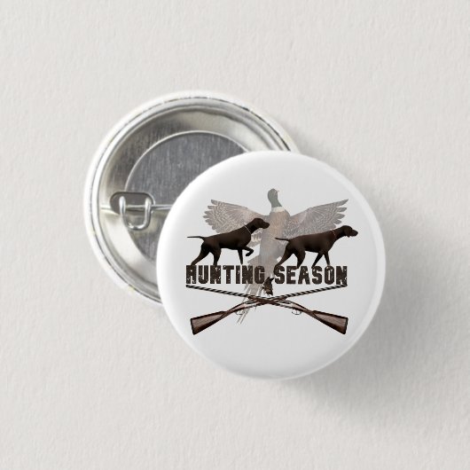 Duitse Staande Hond Ronde Button 3,2 Cm (Voorkant /achterkant)