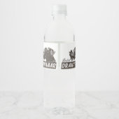 Duitse Staande Hond Ruwhaar Waterfles Etiket (Achterkant)