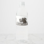 Duitse Staande Hond Ruwhaar Waterfles Etiket (Voorkant)