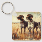 Duitse Staande Hond Sleutelhanger (Voorkant)