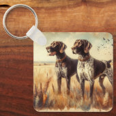 Duitse Staande Hond Sleutelhanger (Voorkant)