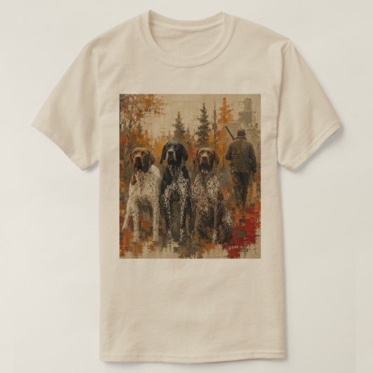 Duitse Staande Hond T-shirt (Design voorkant)