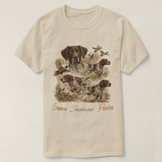 Duitse Staande Hond T-shirt (Design voorkant)