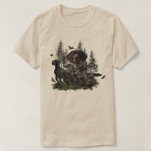 Duitse Staande Hond T-shirt (Design voorkant)