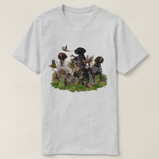 Duitse Staande Hond T-shirt (Design voorkant)