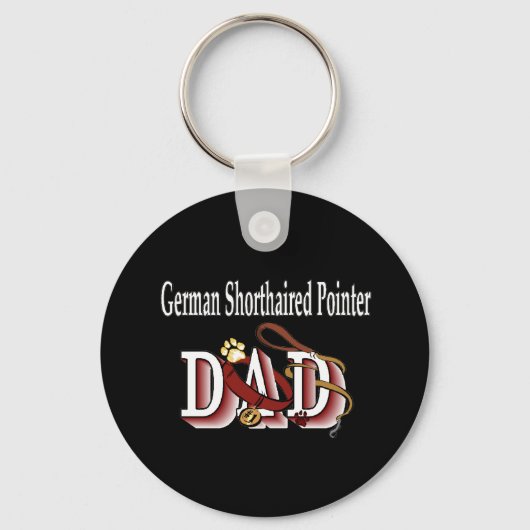 Duitse Staande Hond Vader Sleutelhanger (Voorkant)