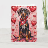 Duitse Staande Hond Valentijnsdag Kaart (Voorkant)
