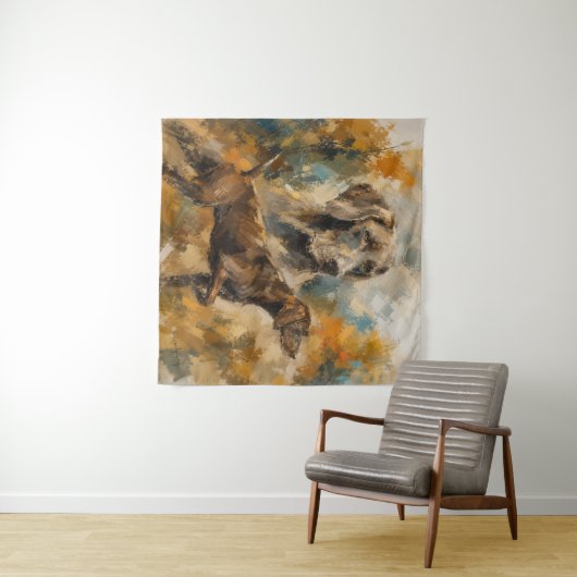 Duitse Staande Hond Wandkleed (In Situ (horizontaal))