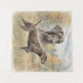 Duitse Staande Hond Wandkleed (Voorkant (horizontaal))