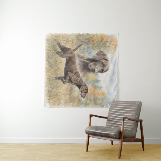Duitse Staande Hond Wandkleed (In Situ (horizontaal))