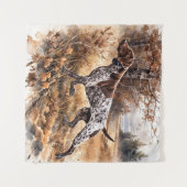  Duitse Staande Hond  Wandkleed (Voorkant (horizontaal))