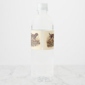 Duitse Staande Hond  Waterfles Etiket (Achterkant)