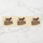 Duitse Staande Hond  Waterfles Etiket (Enkel label)