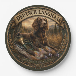 Duitse Staande Langhaar Jachtgezel Papieren Bordje