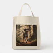 Duitse Staande Pointer Elegante Boodschappentas Tote Bag (Achterkant)