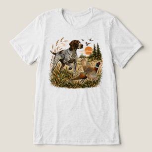 Duitse Staande Pointer Fazantjacht Tri-Blend Shirt
