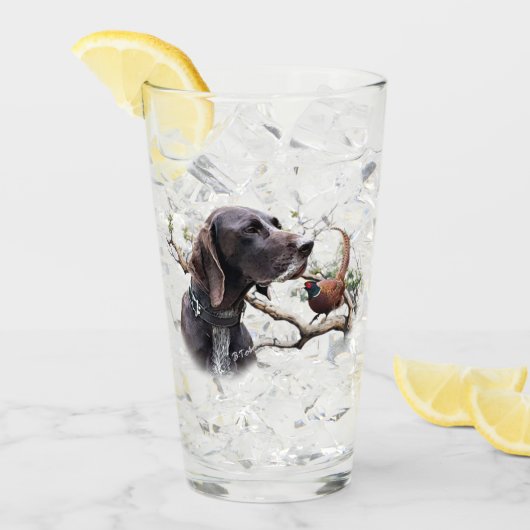 Duitse staande pointer, gsp glas (Voorkant ijs)