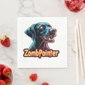 Duitse Staande Pointer GSP Zombie Hond Halloween Servet (Insitu)