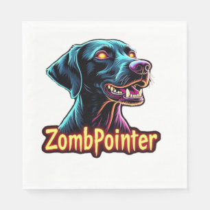Duitse Staande Pointer GSP Zombie Hond Halloween Servet