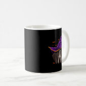 Duitse Staande Pointer Heks Grappig Halloween Koffiemok (Voorkant rechts)