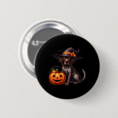 Duitse Staande Pointer Heksen Halloween Ronde Button 5,7 Cm (Voorkant /achterkant)