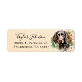 Duitse Staande Pointer Hond Retouradres Etiket (Voorkant)