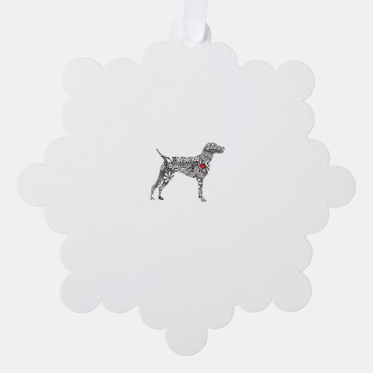 Duitse Staande Pointer I GSP-hond Moeder I Hou van Ornament Kaart (Voorkant)