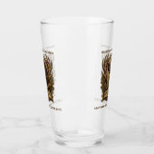 Duitse Staande Pointer, Jachthoorn Kunst Glas (Links)