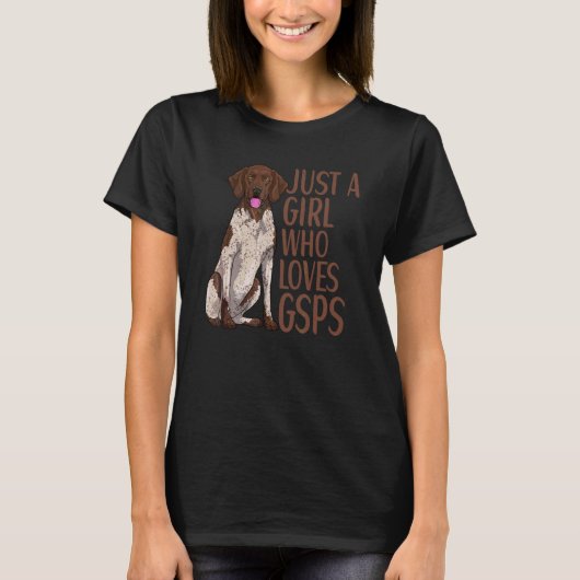 Duitse Staande Pointer Kleding Gsp Hond 1 T-shirt (Voorkant)