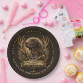 Duitse Staande Pointer Logo Papieren Bordje (Feest)