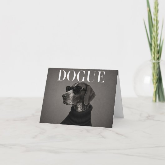 Duitse Staande Pointer Luxe Hond Bedankt Kaart (Voorkant)