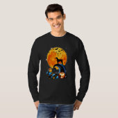 Duitse Staande Pointer Moon Cliff Pumpkin Hall T-shirt (Voorkant volledig)