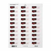 Duitse staande pointer @ open haard etiket (Full Sheet)