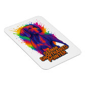 Duitse Staande Pointer Pop Art – Kleurrijk Neon Magneet (Rechterzijde)