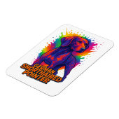 Duitse Staande Pointer Pop Art – Kleurrijk Neon Magneet (Linkerzijde)