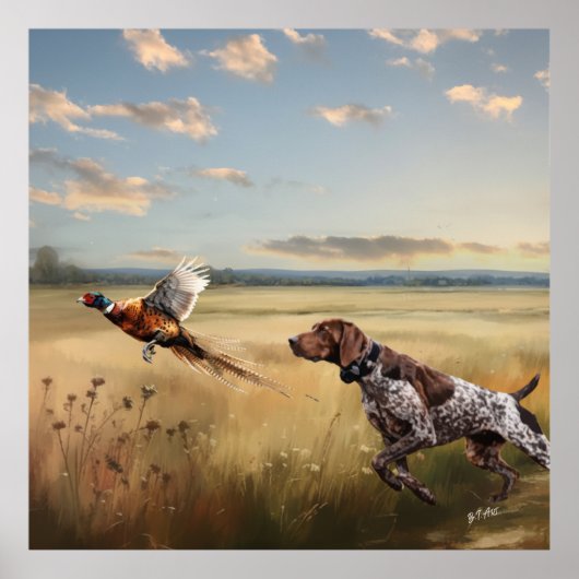 Duitse Staande Pointer Poster (Voorkant)