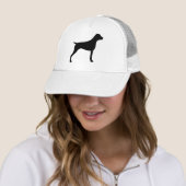 Duitse Staande Pointer Silhouet Trucker Pet (In situ)