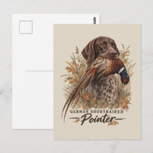 Duitse staande pointers briefkaart