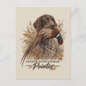 Duitse staande pointers briefkaart (Voorkant)