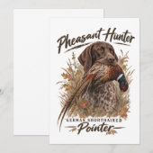 Duitse staande pointers  kaart (Voorkant / Achterkant)