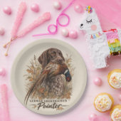 Duitse staande pointers papieren bordje (Feest)