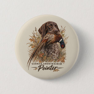 Duitse staande pointers ronde button 5,7 cm