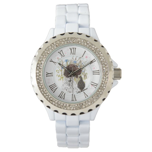 Duitse Staande Punters (GSP)   Horloge (Voorkant)
