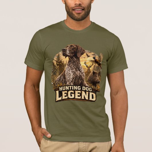 Duitse Staande Punters T-shirt (Voorkant)