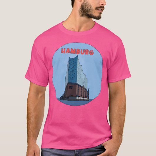 Duitse stad Hamburg T-shirt (Voorkant)