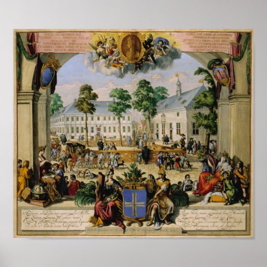 Duitse stad Lingen (1700) Poster (Voorkant)