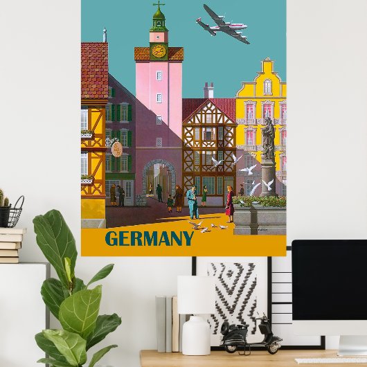 Duitse stad,  poster (Thuiskantoor)